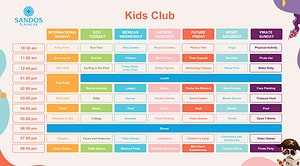 sandos playacar kids club schedule example