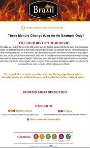 Sandos Caracol Eco Example Brazil Steak Restaurant Menu Part A